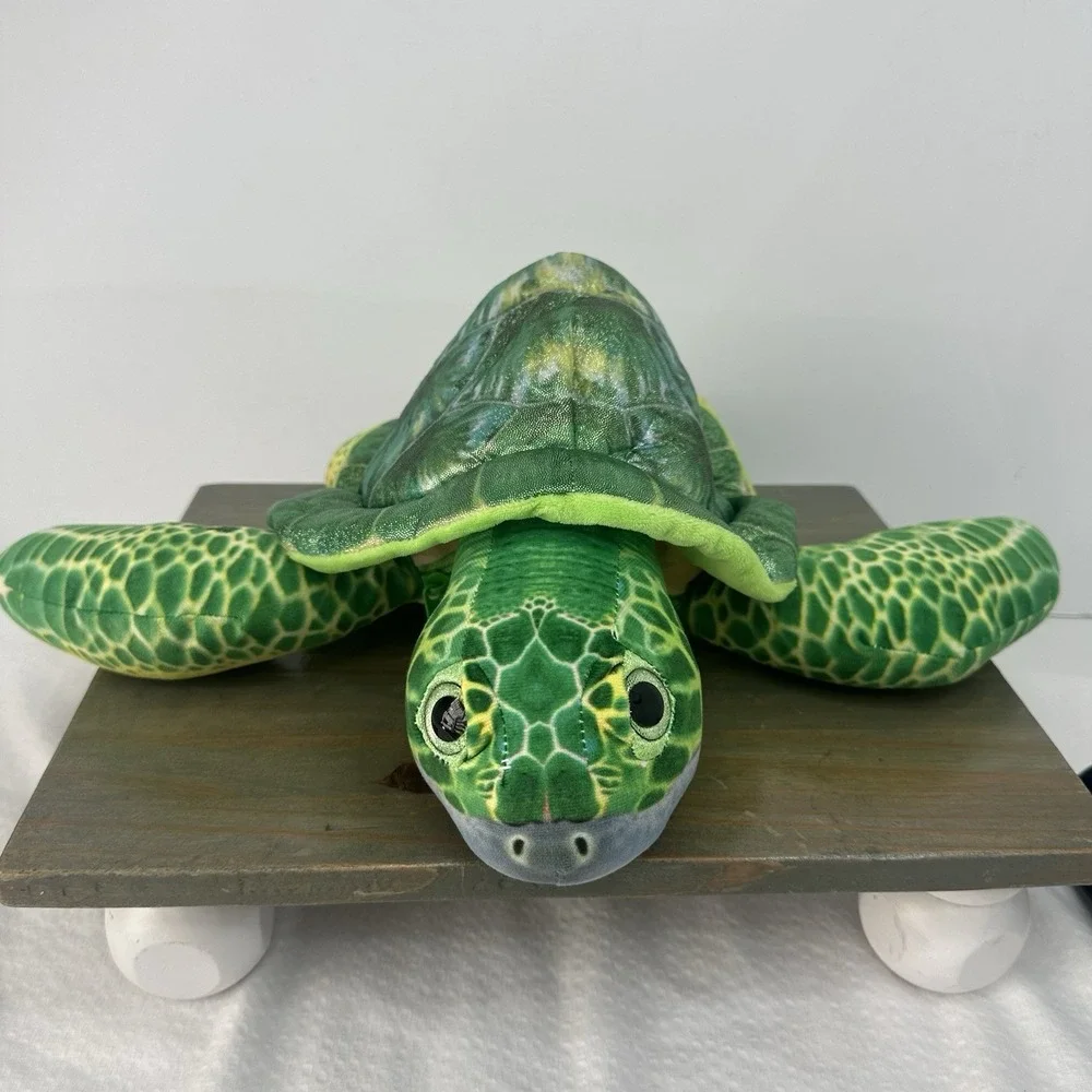 Sea Turtle Plush Kids Mini Backpack Zip Pouch Adjustable 